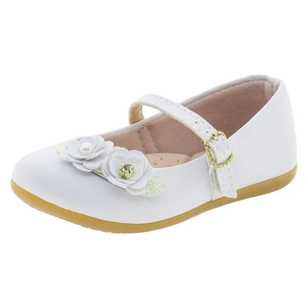 Sapatilha Infantil Feminina Lily Kids - 18109 BRANCO 22