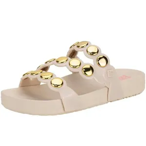 Tamanco Feminino Flat Spot Zaxy 1106398 MARFIM 39/40