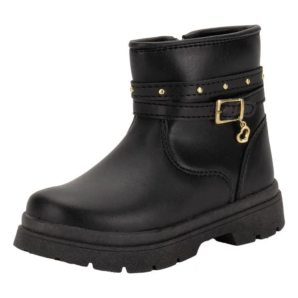 Bota Infantil Feminina Lily Kids 15099 PRETO 21