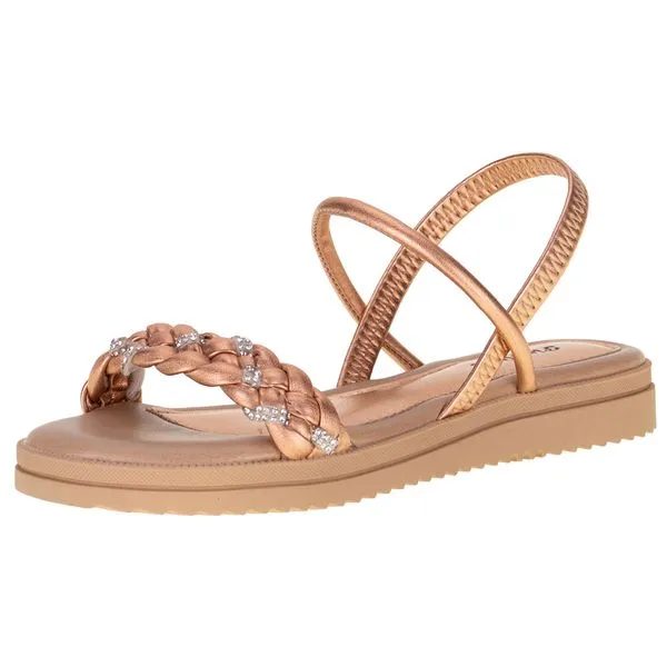 Sandália Infantil Feminina Pink Cats - V3762 BRONZE 34