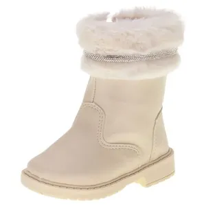 Bota Infantil Feminina Doce Menina 1502 MARFIM 25