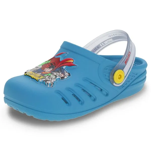 Clogs Infantil Liga da Justiça Grendene Kids - 22091 AZUL/VERMELHO 25