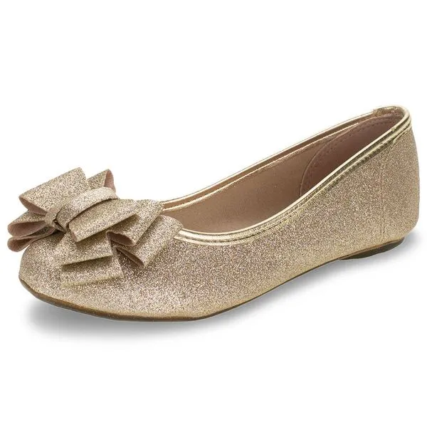 Sapatilha Infantil Feminina Molekinha - 2083990 OURO 29