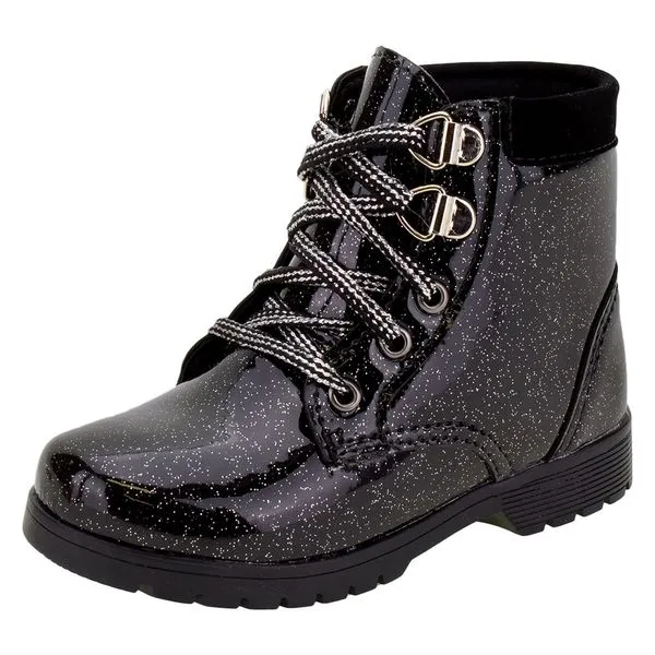 Bota Infantil Feminina Lily Kids - 16003 PRETO 27