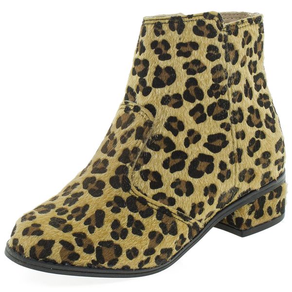 Bota Infantil Feminina Molekinha - 2170205 ONÇA 34