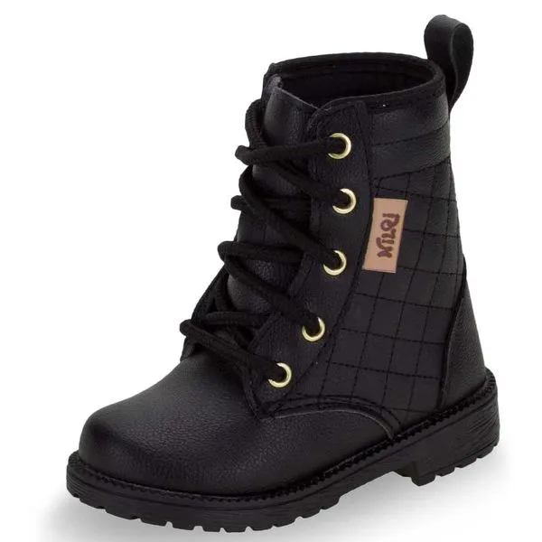 Bota Infantil Feminina NilQi - 1338 PRETO 26