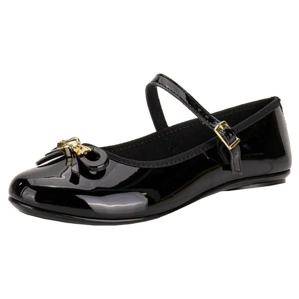 Sapatilha Infantil Feminina Molekinha - 2502394 VERNIZ/PRETO 01 31