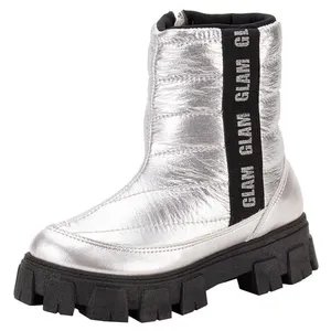 Bota Infantil Feminina Fanfik Trendy Kidy 4340007 PRATA 36