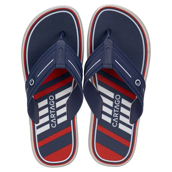 Chinelo Masculino Palermo II Cartago 12572 AZUL/VERMELHO 42