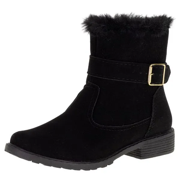 Bota Infantil Feminina Magia - 54001 PRETO/NOBUCK 30
