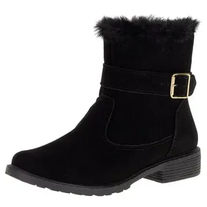 Bota Infantil Feminina Magia - 54001 PRETO/NOBUCK 30