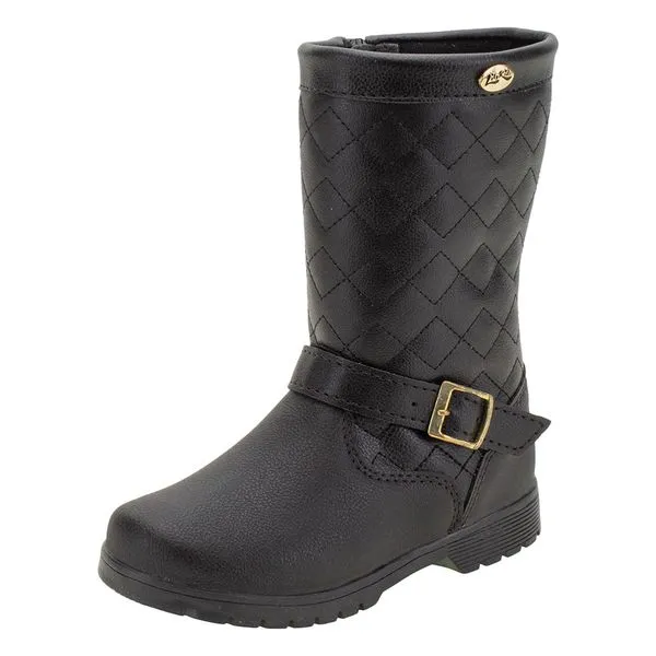 Bota Infantil Feminina Lily Kids - 15079 PRETO 27