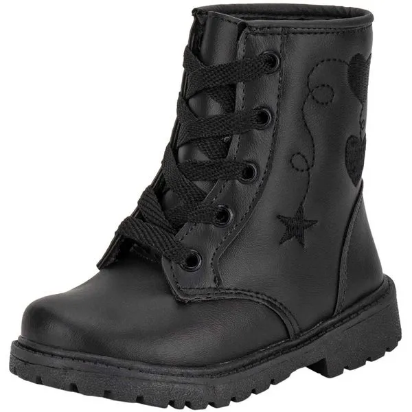 Bota Infantil Feminina Coturno Gracinha 816 PRETO 22