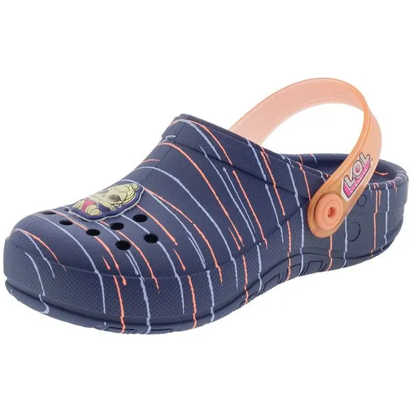 Clog Infantil Feminino Lol Surprise Grendene Kids - 21891 AZUL/ROSA 29
