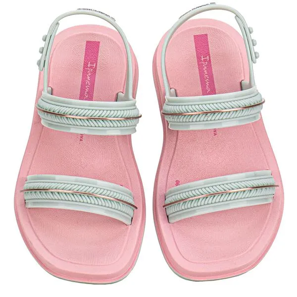 Sandália Infantil Feminina Glow Baby Ipanema 27404 ROSA/VERDE 25
