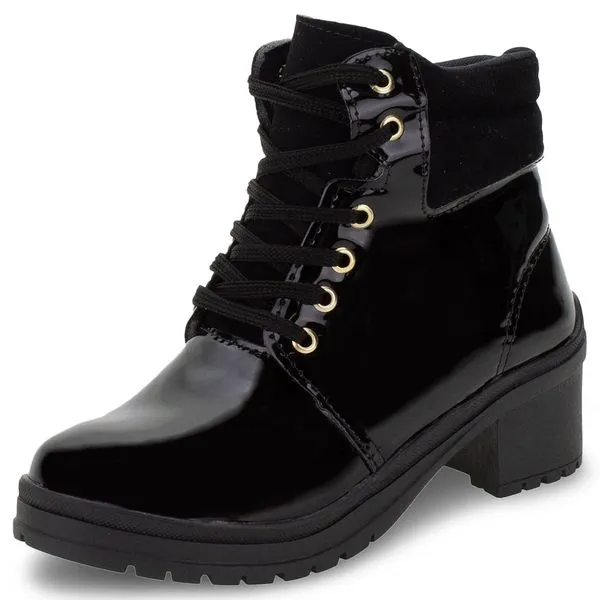 Bota Infantil Feminina Lalilu - 400 VERNIZ/PRETO 31