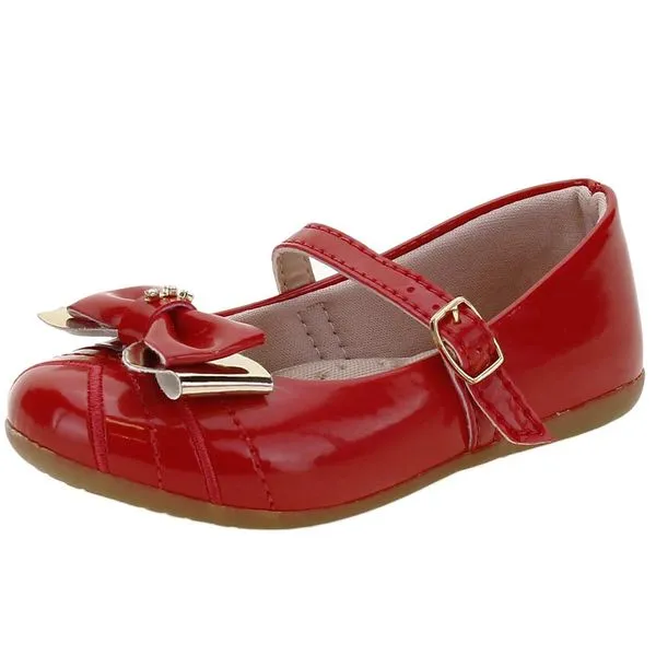 Sapatilha Infantil Feminina Lily Kids - 18125 VERMELHO 25