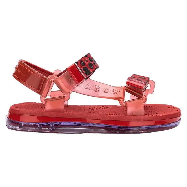 Mini Melissa Papete + Rider Bugs Baby 33875 VERMELHO 25