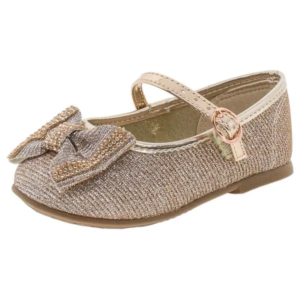 Sapatilha Infantil Baby Molekinha - 2106183 BRONZE 19