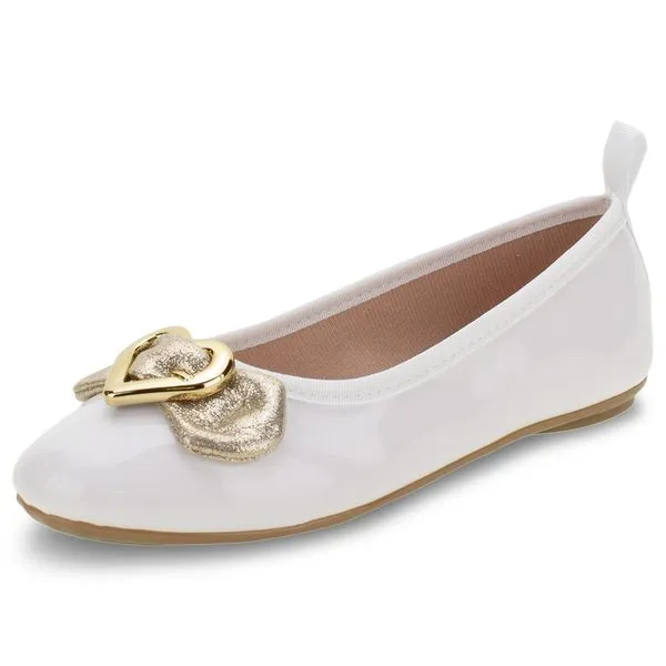 Sapatilha Infantil Feminina Molekinha - 2502333 BRANCO 28