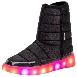 Bota Infantil Feminina Led Novopé - 50001385 PRETO/ROSA 35