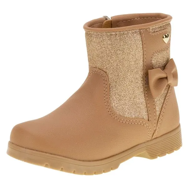 Bota Infantil Feminina Lily Kids - 15084 BEGE 22