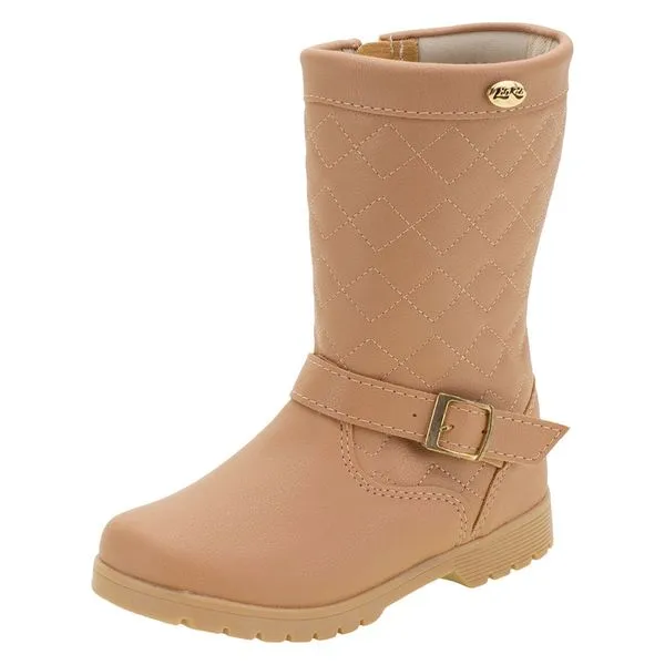 Bota Infantil Feminina Lily Kids - 15079 BEGE 26