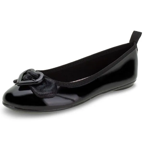 Sapatilha Infantil Feminina Molekinha - 2502333 VERNIZ/PRETO 31