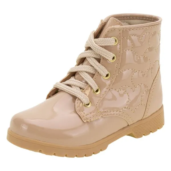 Bota Infantil Feminina Lily Kids - 16010 BEGE 23
