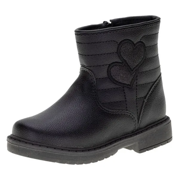 Bota Infantil Feminina Lily Kids - 15087 PRETO 22