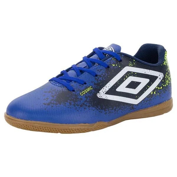 Chuteira Infantil Masculina Cosmic Futsal Umbro - U07FB090 AZUL 35