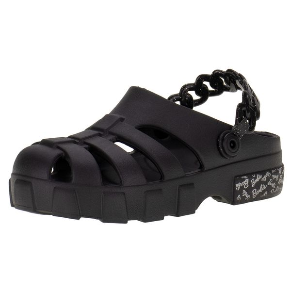 Babuche Barbie Bold Grendene Kids - 22971 PRETO 30