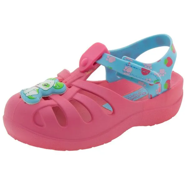 Papete Infantil Feminina Moranguinho Rosa/Azul Grendene Kids - 21479