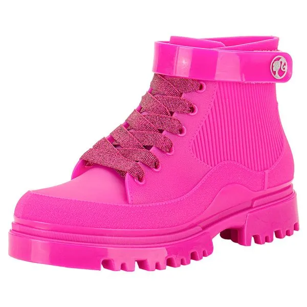 Bota Infantil Feminina Conturno Barbie Glamour Grendene Kids 23098 PINK 35