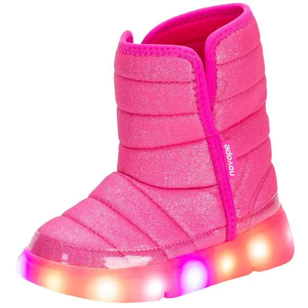 Bota Infantil Feminina Led Novopé - 50001385 PINK 22