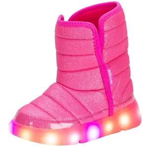 Bota Infantil Feminina Led Novopé - 50001385 PINK 22