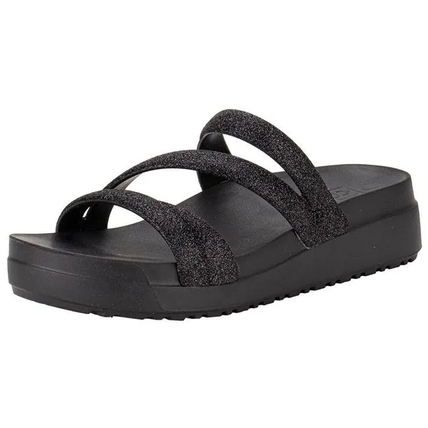 Tamanco Feminino Anabela Glitter Up Zaxy 19068 PRETO 35