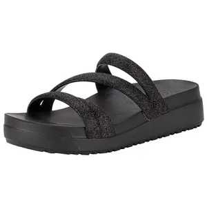 Tamanco Feminino Anabela Glitter Up Zaxy 19068 PRETO 35