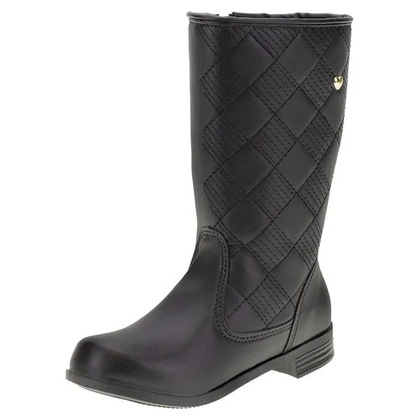 Bota Infantil Feminina Bella Ninna - 21098 PRETO 23