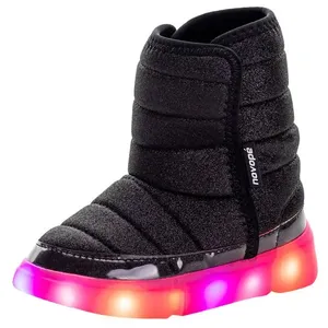 Bota Infantil Feminina Led Novopé - 50001385 PRETO/ROSA 22