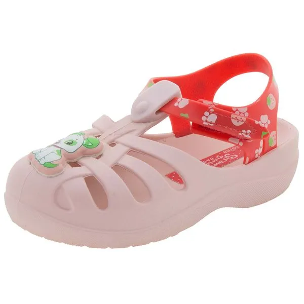 Papete Infantil Feminina Moranguinho Rosa Grendene Kids - 21479