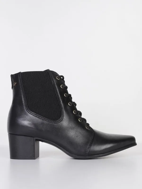 Bota Cano Curto Bico Fino Pegada Feminina PRETO 36