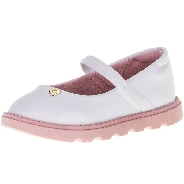 Sapatilha Infantil Feminina Molekinha - 2727101 BRANCO 23