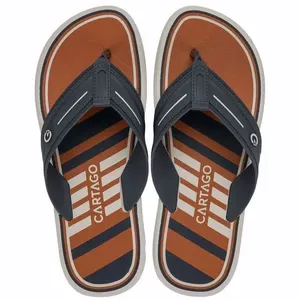 Chinelo Masculino Palermo II Cartago 12572 CINZA/LARANJA 43/44