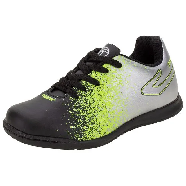 Chuteira Infantil Unissex Top Strike II Futsal Topper - TP01730001 PRETO/CINZA 35
