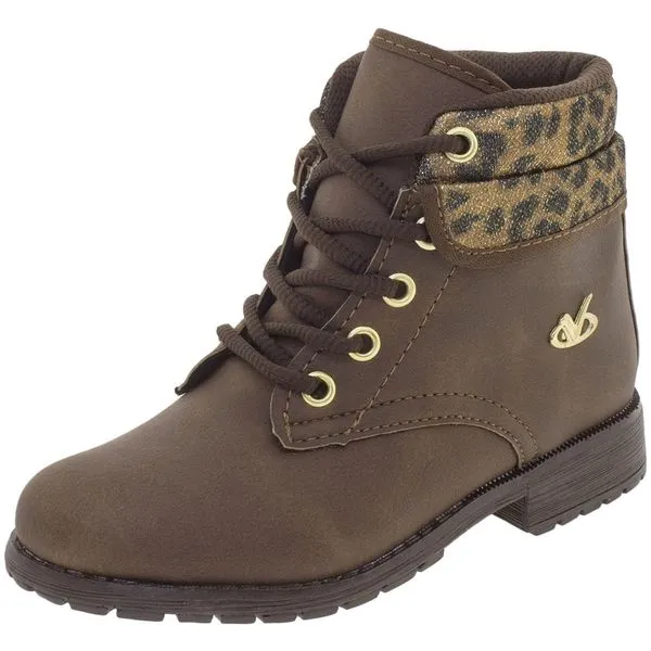 Bota Infantil Feminina Via Vip - VV5127 CAFÉ 30
