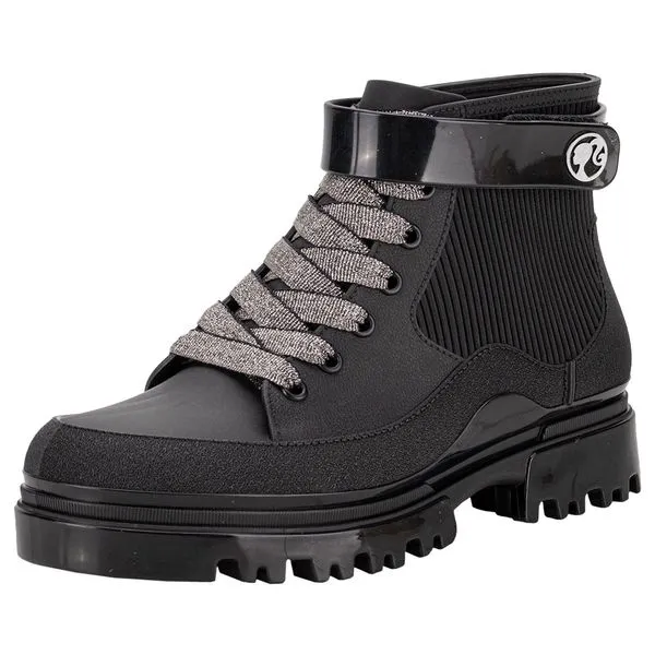 Bota Infantil Feminina Conturno Barbie Glamour Grendene Kids 23098 PRETO 31/32