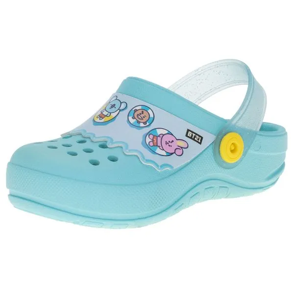 Babuche BT21 Cute Friends Grendene Kids - 22696 AZUL 34