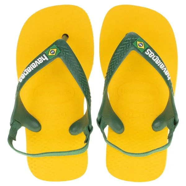 Chinelo Infantil Baby Brasil Havaianas - 4140577 AMARELO 22