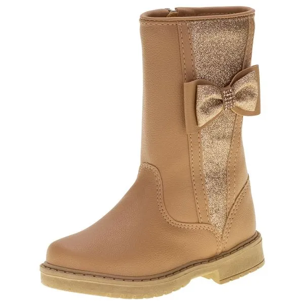 Bota Infantil Feminina Lily Kids - 15091 BEGE 27